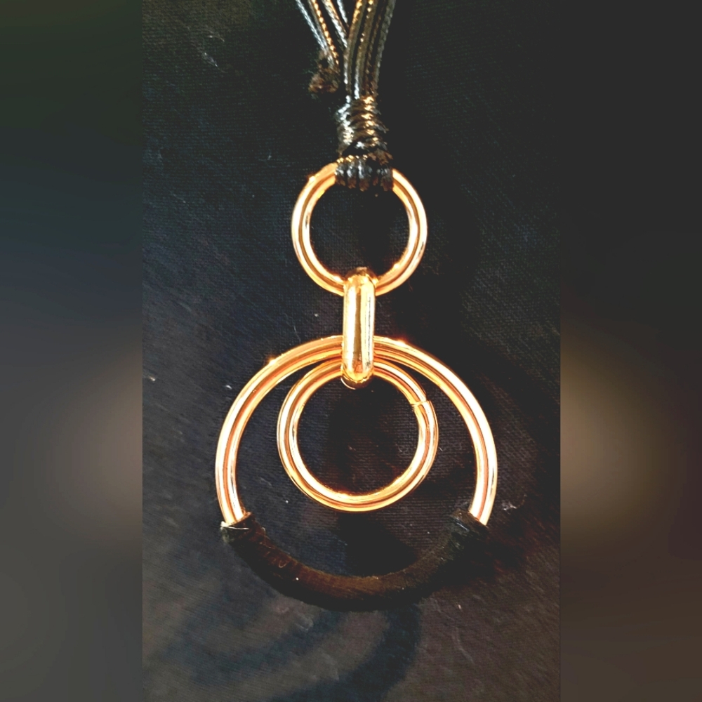 Circle Statement Necklace - image 5